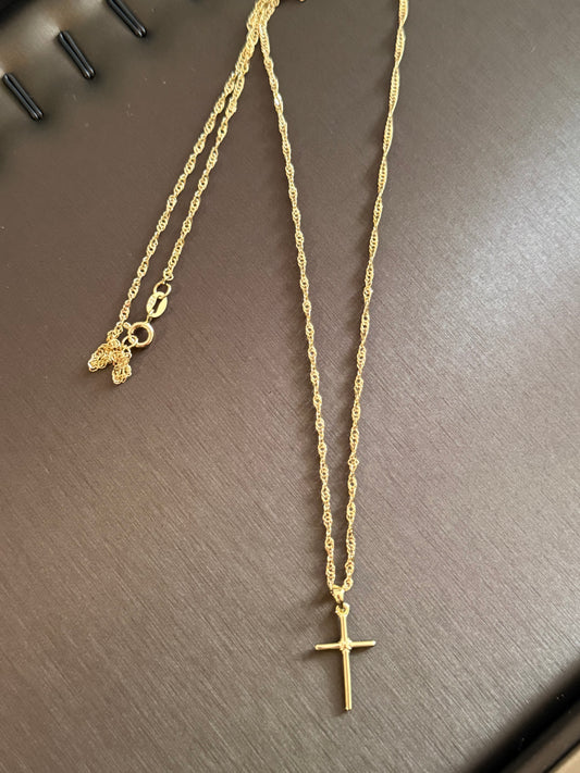 Colgante de cruz ✝️ larga