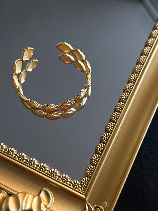 Esclava de enchape en oro 18k