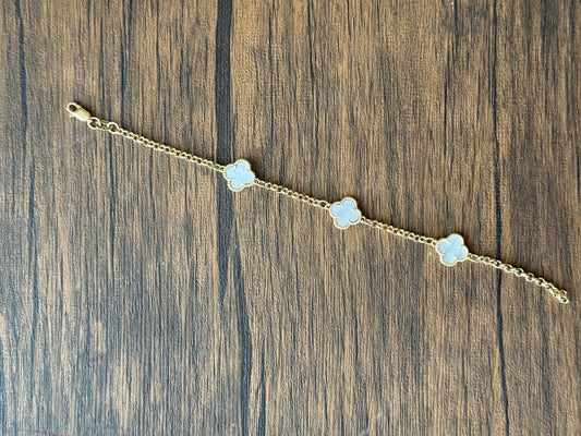 Pulsera Vancleff blanca 🍀