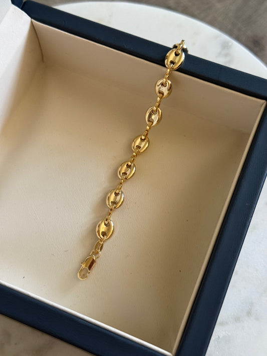 Pulsera gucci laminada en 18k